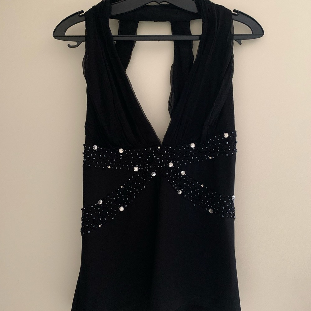 Lovely black party top